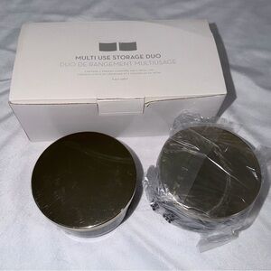 Z Gallerie Multi Use Storage Duo - Round Canisters (Set of 2)